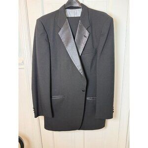 Christian Dior Monsieur Men's Black Tuxedo Jacket Size 46XL + Pants (not dior)